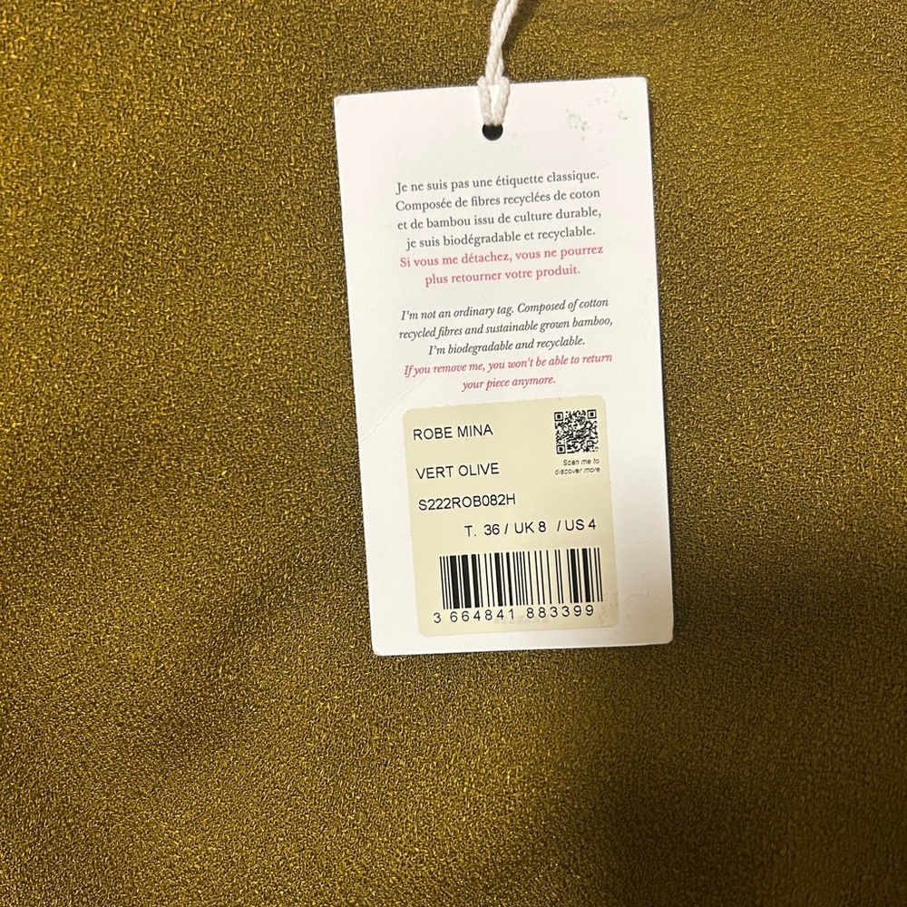 Sezane Mina Dress Long Sleeve Midi Dress - Picture 5 of 6